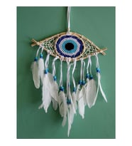 Rüya Kapanı Düş Kapanı Dream Catcher Göz Tasarımı (Karışık)