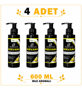 Muz Aromalı Kayganlaştırıcı Jel 4 Adet 600 ml – Lubricant Gel Krem