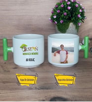 Orman Muhafaza Memuru Kupa Bardak Fotoğraflı T Yeşil Kulplu Orman Muhafaza Memuruna Hediye