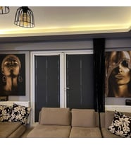 Katlanır Antrasit Renk Plise Perde Cam Balkon ve Ev Perdesi Premium Serisi ( Askılı veya Vidalı)