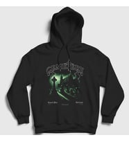 Presmono Unisex Siyah Cursed Place Mezarlık Cemetery Kapüşonlu Sweatshirt 484543tt