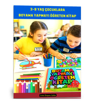 3-9 YAŞ Çocuklara Boyama Yapmayı Öğreten Spiralli Kitap