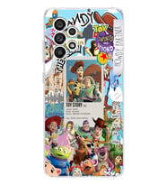 Samsung Galaxy A52 Uyumlu Toy Story Tasarımlı Şeffaf Telefon Kılıfı