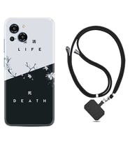 Reeder S23 Max Pro Kılıf Resimli Boyun Askılı İpli Desenli Silikon Life and Death 1339