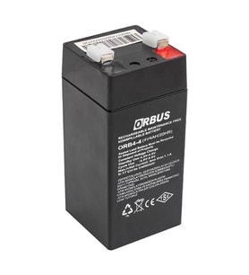 Orbus ORB4-4 4 Volt 4 Amper Dik Akü (45x45x100 Mm)