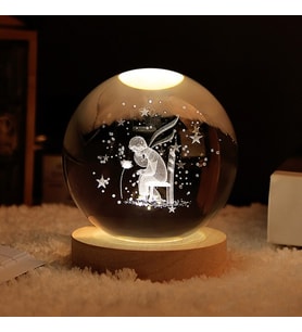 Ahşap Altlıklı Usb'li Gece Lambası