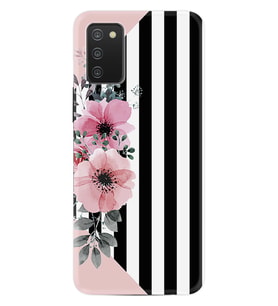 Samsung Galaxy A03s Kılıf Resimli Silikon Kılıf Flowers 4 1390