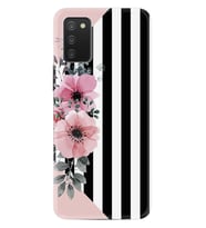Samsung Galaxy A03s Kılıf Resimli Silikon Kılıf Flowers 4 1390