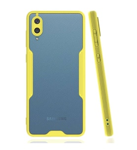 Samsung Galaxy A02 Kılıf Platin Silikon - Sarı