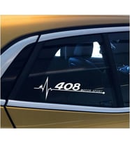 408 Yan Cam Sticker Oto Kapı Çıkartma Tuning oto 20 cm x 7 cm yazı 361