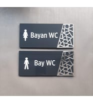 Antrasit Silver Pattern Seri Wc Yönlendirme Seti