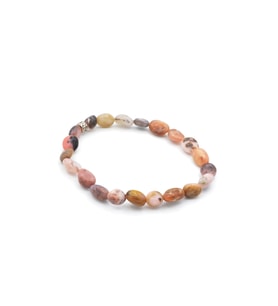 HAKİKİ AMORF KESİM DOĞAL PEMBE OPAL TAŞI BİLEKLİK 1.KALİTE 003