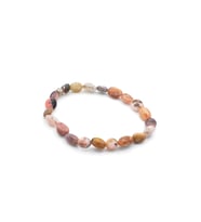 HAKİKİ AMORF KESİM DOĞAL PEMBE OPAL TAŞI BİLEKLİK 1.KALİTE 003