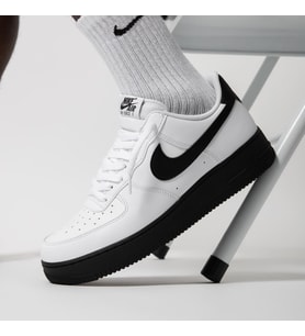 Nike Air Force 1 Low White Black Beyaz Siyah Günlük Spor Ayakkabı