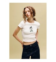 Defacto Baskılı Beyaz Kadın T-Shirt G9575AX/WT32