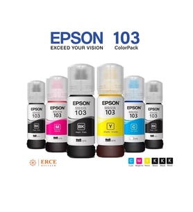 Epson 103 EcoTank L5290 Uyumlu 4+2 Şişe Mürekkep Kartuşu