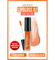 New Well Mix Fruit Lipgloss 02-Karışık Meyve  Aromalı Dudak Parlatıcısı 8 ML
