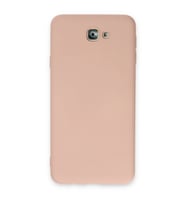 Samsung Galaxy J7 Prime Kılıf Nano İçi Kadife Silikon - Pudra