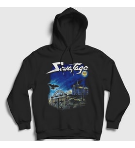 Presmono Unisex Siyah Poets And Madmen Savatage Kapüşonlu Sweatshirt 550757tt