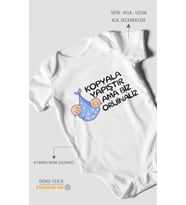 Kopyala yapıştır, ama yazılı Kısa Kollu Bebek Body %100 Pamuk