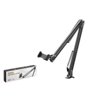 NODAR ND1052 Mafsallı Kollu Masa Kenarı Telefon ve Tablet Standı - Siyah