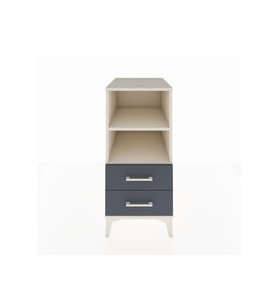 Kronos Komodin 2 Raflı 2 Çekmeceli 44x59x96 Aytaşı-Antrasit