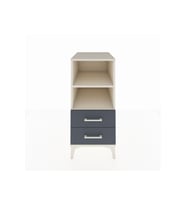 Kronos Komodin 2 Raflı 2 Çekmeceli 44x59x96 Aytaşı-Antrasit