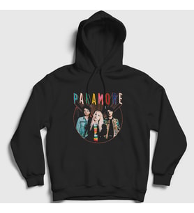 Presmono Unisex Siyah Band Müzik Paramore Kapüşonlu Sweatshirt 479381tt