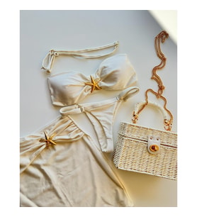 Kadın Deniz Yıldızı Desenli Bikini Takımı MY1004