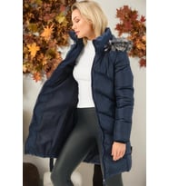 Z6768 DEWBERRY BAYAN KABAN-DÜZ LACİVERT
