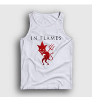 Presmono Unisex Beyaz Devil In Flames Atlet 83610tt (Beyaz)