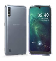 Samsung Galaxy A01 2.0 MM Korumalı Silikon Kılıf Şeffaf
