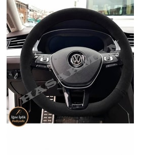 Volkswagen T-Roc Dikme Direksiyon Kılıfı Alcantara Süet Monza Black 2020-2026