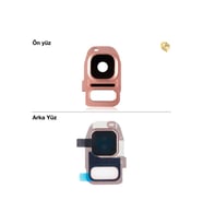 Samsung Galaxy S7 Kamera Lensi Full Pembe Kamera lensi sade lens kamera camı kamera merceği