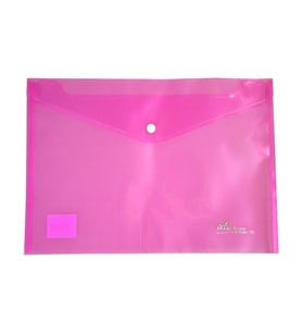 Umix Çıtçıtlı Şeffaf Zarf Dosya Pembe U1120P-PE 12 Adet
