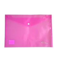 Umix Çıtçıtlı Şeffaf Zarf Dosya Pembe U1120P-PE 12 Adet