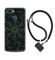 Oppo A5S A15 A16 A54 A55 A73 A74 Kılıf Boyun Askılı Silikon Sarmaşıklar 1675