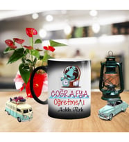 Coğrafya Öğretmeni Sihirli Kupa Bardak CRF05