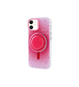 Apple iPhone 11 Uyumlu Kılıf M-safe Şarj Özellikli Tak-Çıkar Pop Soketli Zore Tiktok Kapak (K.Pembe)