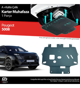 S-Dizayn Peugeot 5008 Çelik Karter Muhafaza Koruma 2024 Üzeri A+ Kalite