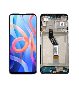 Xiaomi Redmi Note 11 TFT ile Uyumlu Lcd Ekran Dokunmatik Çıtalı (Siyah)
