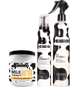 Morfose Milk Therapy Butter + Çift Fazlı Fön Suyu 400 ml + Morfose Milk Therapy Saç Köpüğü 200 ml