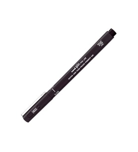 Uni-Ball Pin Fine Akrilik Uç 200 Teknik Çizim Markör Kalemi 0.05 mm Siyah (12 Li Paket)