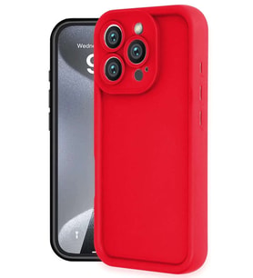 iPhone 16 Pro Kılıf Viera Silikon - Kırmızı