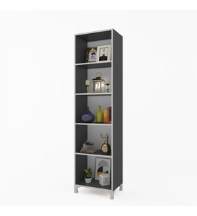 Kenzlife mutfak dolabı pakize 168*030*030 gri ayaklı banyo evrak ofis ayakkabılık kiler