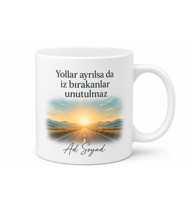 Kişiye Özel İşe Veda Hatırası Kupa Bardak İsimli Hediye