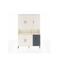 Arges Dolap 7 Raflı 4 Çekmeceli 5 Kapaklı 132x30x195 Aytaşı-Aytaşı/Antrasit
