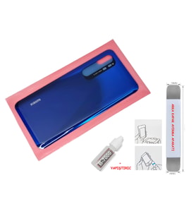 Xiaomi Mi NOTE 10 Lite Arka Kapak CAM MAVİ + B-7000 - SÖKME APARATI