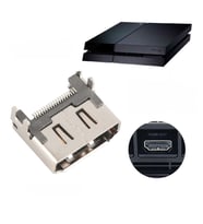 Playstation 4 Hdmi Soket Port Yedek Parça PS4 Fat Kasa Uyumlu PS4 Tamir 1. Sınıf OEM Yedek (Gri)