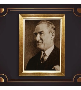 Özel Seri Paspartulu Çerçeveli Atatürk Tablo l703 (Gold)
